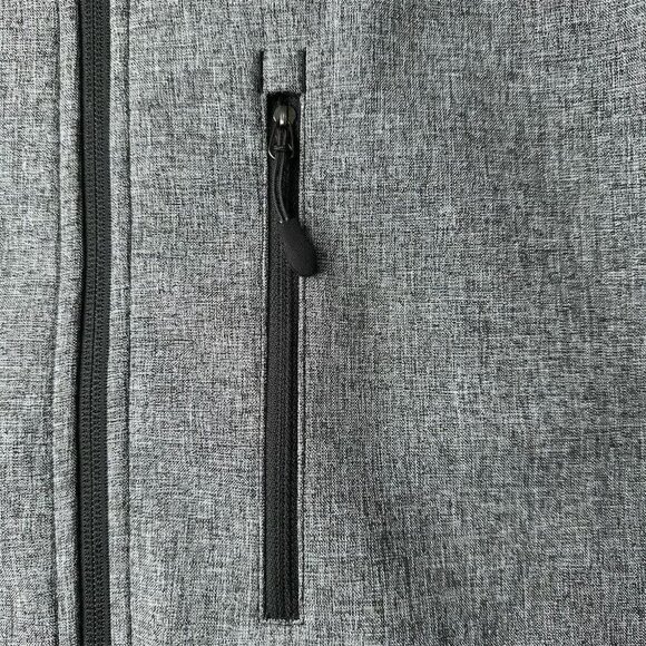 Kirkland Signature Mens 2XL Full Zip Softshell Jacket Adjustable Hem Cuff Gray - Picture 5 of 12